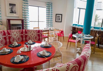 The Delight Swakopmund breakfast room coffee station Swakopmund Namibia hotel