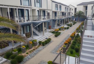 The Delight Swakopmund hotel exterior modern design Swakopmund Namibia Atlantic coast