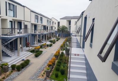 The Delight Swakopmund hotel exterior modern design Swakopmund Namibia Atlantic coast