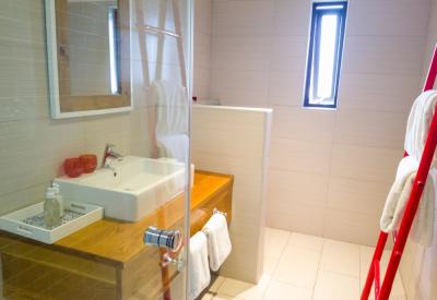 The Delight Swakopmund en-suite bathroom shower Swakopmund Namibia four-star hotel