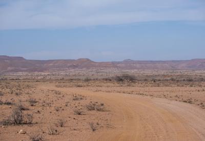 Torra Conservancy rocky mountains dry riverbed Damaraland Namibia remote photography