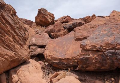 Twyfelfontein rock petroglyph close-up detail 2000 years old Damaraland Namibia UNESCO