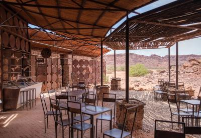 Twyfelfontein Burnt Mountain Organ Pipes nearby Damaraland Namibia UNESCO photography