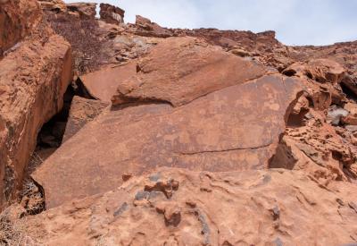 Twyfelfontein lion rock engraving petroglyph 2500 carvings Damaraland Namibia UNESCO