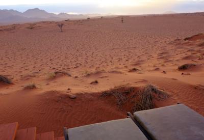 Wolwedans Dune Camp central guest area NamibRand Nature Reserve Namib Desert Namibia