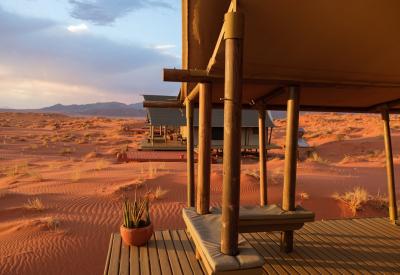 Wolwedans Dune Camp dining panoramic NamibRand Nature Reserve Namib Desert Namibia