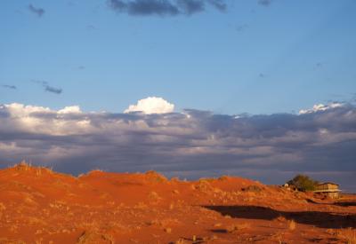 Wolwedans Dune Camp golden hour sunset dunes NamibRand Reserve Namib Desert Namibia