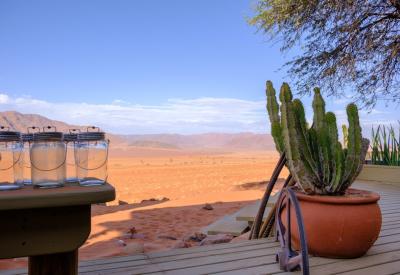 Wolwedans Dune Camp stunning panoramic setting NamibRand Nature Reserve Namib Desert Namibia