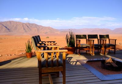 Wolwedans Dune Camp spacious clean tented room interior NamibRand Namib Desert Namibia