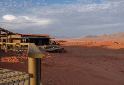 Wolwedans Dunes Lodge dining area NamibRand Nature Reserve Namib Desert Namibia