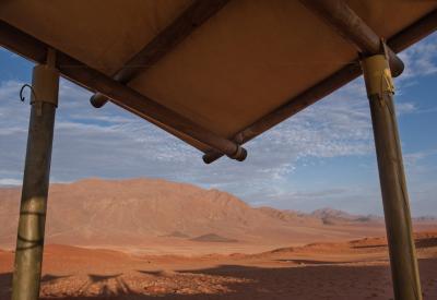 Wolwedans Dunes Lodge tented suite NamibRand Nature Reserve Namib Desert Namibia