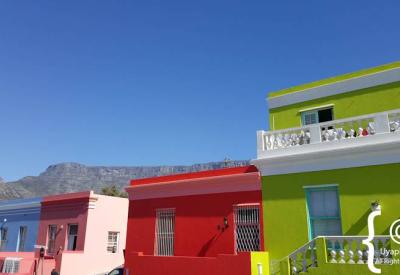 Historic cobblestone streets Bo-Kaap Cape Malay Quarter Cape Town South Africa