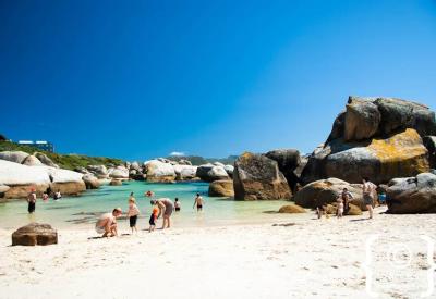 Pristine Boulders Beach granite boulders False Bay Simon's Town Cape Town attraction