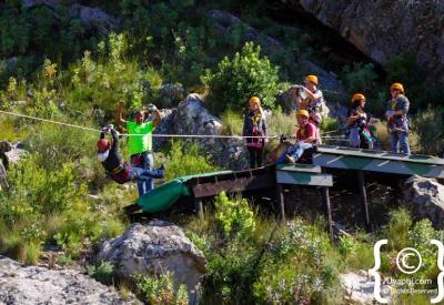 Zip line launch platform Ceres Zipline Adventure near Tulbagh Western Cape