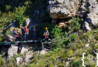Zip line launch platform Ceres Zipline Adventure near Tulbagh Western Cape