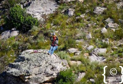 Tandem zip line slide Ceres Zipline Adventure family activity Western Cape South Africa
