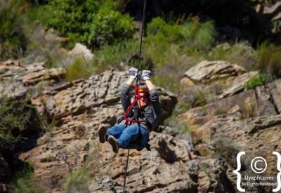 Spectacular Ceres mountain valley views from zip line Western Cape South Africa