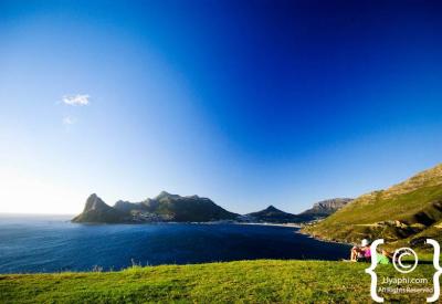 Chapman's Peak Drive views over Noordhoek Beach and Long Beach Cape Peninsula Cape Town