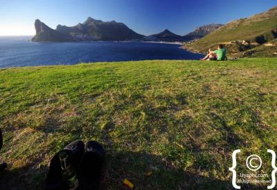 Chapman's Peak Drive views over Noordhoek Beach and Long Beach Cape Peninsula Cape Town