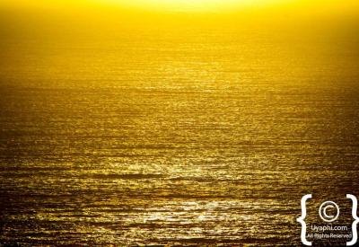 Spectacular sunset over Atlantic Ocean from Chapman's Peak Drive Hout Bay Cape Town