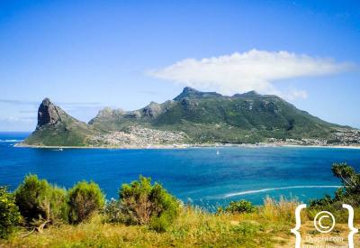 Chapman's Peak scenic mountain coastal road between Hout Bay and Noordhoek Cape Town