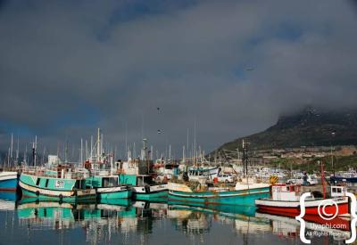 Hout Bay beach and Atlantic Ocean Cape Peninsula Cape Town South Africa