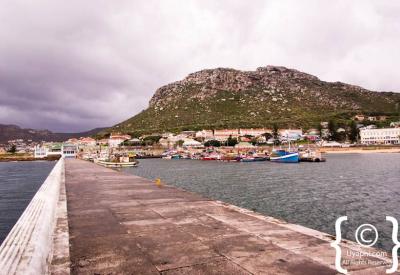 Kalk Bay fishing harbour with colourful boats False Bay Cape Town South Africa