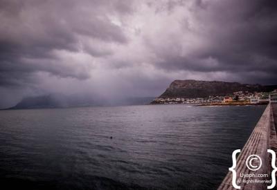 Kalk Bay fishing harbour with colourful boats False Bay Cape Town South Africa