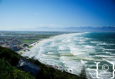 Panoramic Muizenberg beach False Bay Blue Flag family beach Cape Town