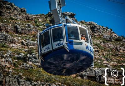 Hiking trail ascending Table Mountain Cape Town South Africa