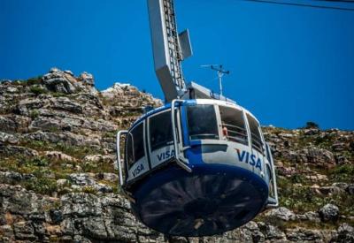 Hiking trail ascending Table Mountain Cape Town South Africa