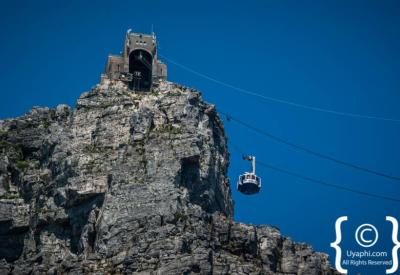 Hiking trail ascending Table Mountain Cape Town South Africa
