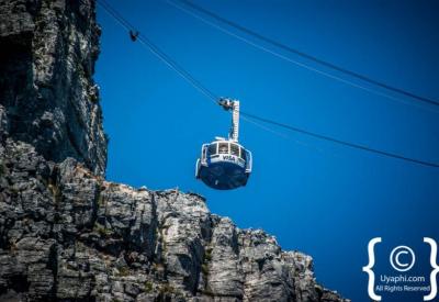 Hiking trail ascending Table Mountain Cape Town South Africa
