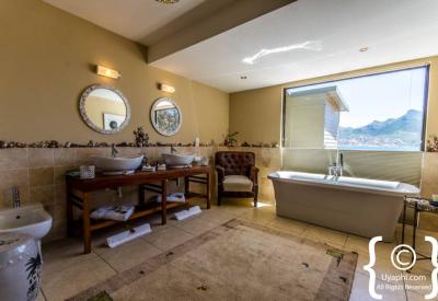 Tintswalo Atlantic outdoor shower suite with Atlantic Ocean views Hout Bay Cape Town