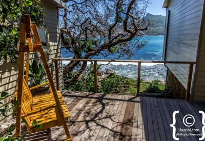 Tintswalo Atlantic private deck veranda over Atlantic Ocean Chapman's Peak Cape Town