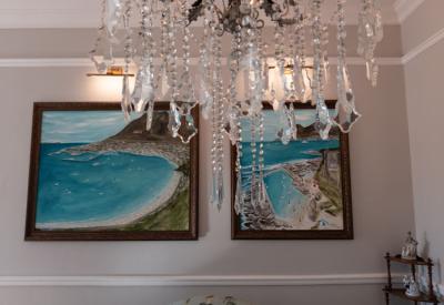 Tintswalo Summer House swimming pool and garden terrace Glencairn Beach Cape Town