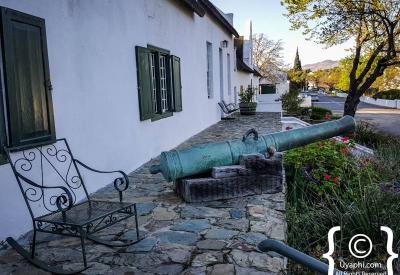 Quaint tree-lined Church Street Tulbagh 300-year-old historic town Western Cape