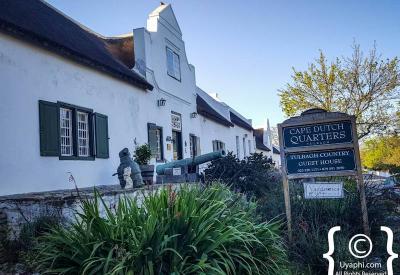 Panoramic view of historic Church Street Tulbagh Cape Winelands South Africa