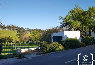Panoramic view of historic Church Street Tulbagh Cape Winelands South Africa