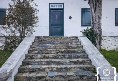 Cape Dutch gable detail restored heritage buildings Church Street Tulbagh Western Cape
