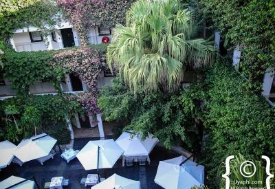 Sunday Jazz Brunch courtyard Winchester Mansions Hotel Sea Point Cape Town