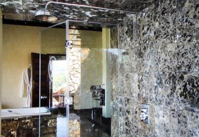 Mateya Safari Lodge granite bathroom twin shower suite Madikwe Game Reserve South Africa