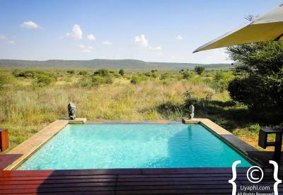 Mateya Safari Lodge outdoor shower private suite deck Madikwe Game Reserve South Africa