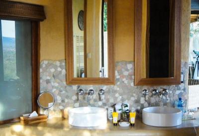 Molori Safari Lodge luxury suite bedroom Madikwe Game Reserve North West South Africa