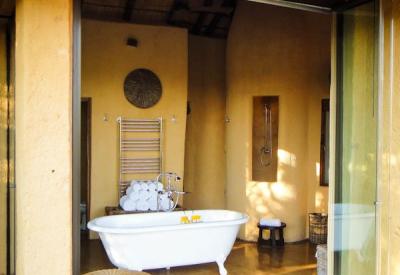 Molori Safari Lodge private outdoor bath shower Madikwe Game Reserve South Africa
