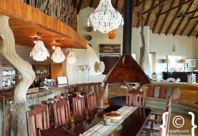 Impodimo Game Lodge dining area Madikwe Game Reserve Big Five South Africa