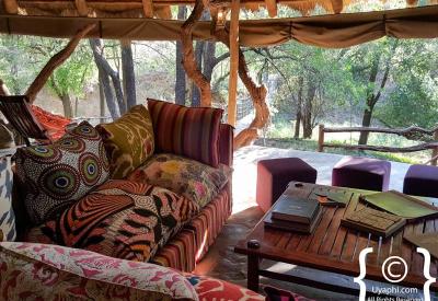 Children on jungle game drive Jaci's Safari Lodge Madikwe Game Reserve South Africa