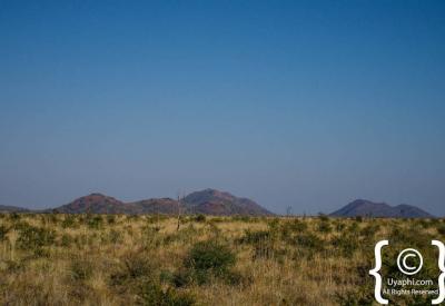 Dramatic African sky clouds Madikwe Game Reserve North West Province South Africa