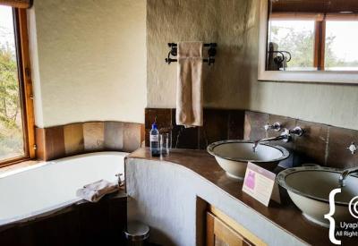 Rhulani Safari Lodge swimming pool outdoor area Madikwe Game Reserve South Africa