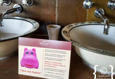 Rhulani Safari Lodge en-suite bath his-and-hers basins Madikwe Game Reserve South Africa